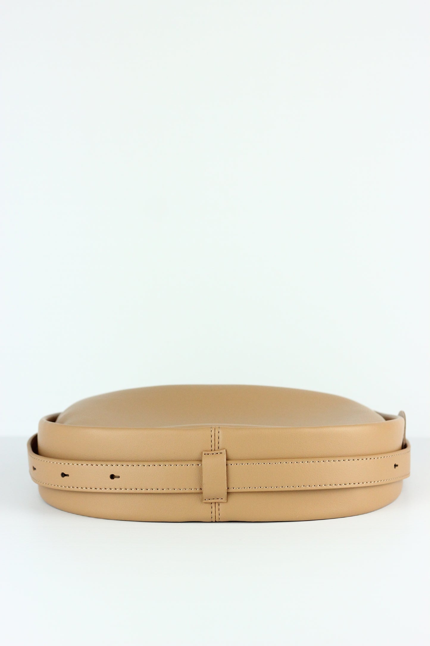 JUDITH Cowhide Leather Bag in Apricot