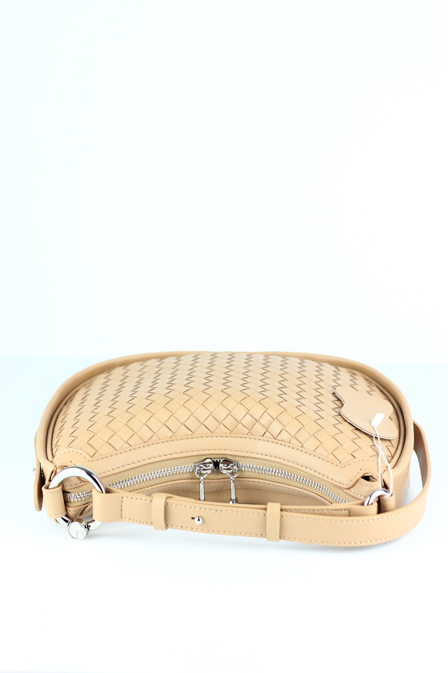 JUDITH Cowhide Leather Bag in Apricot
