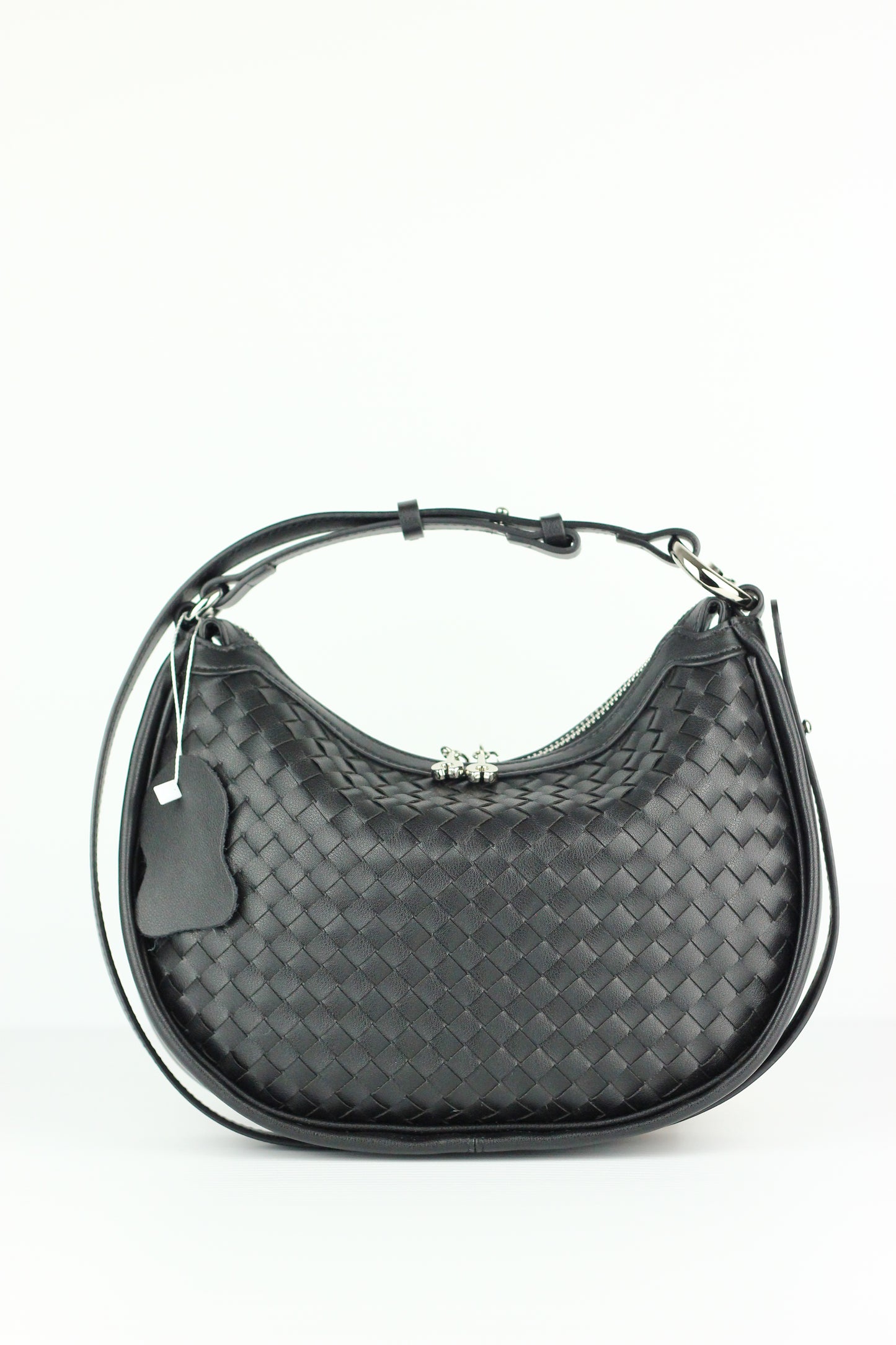 JUDITH Cowhide Leather Bag in BLACK
