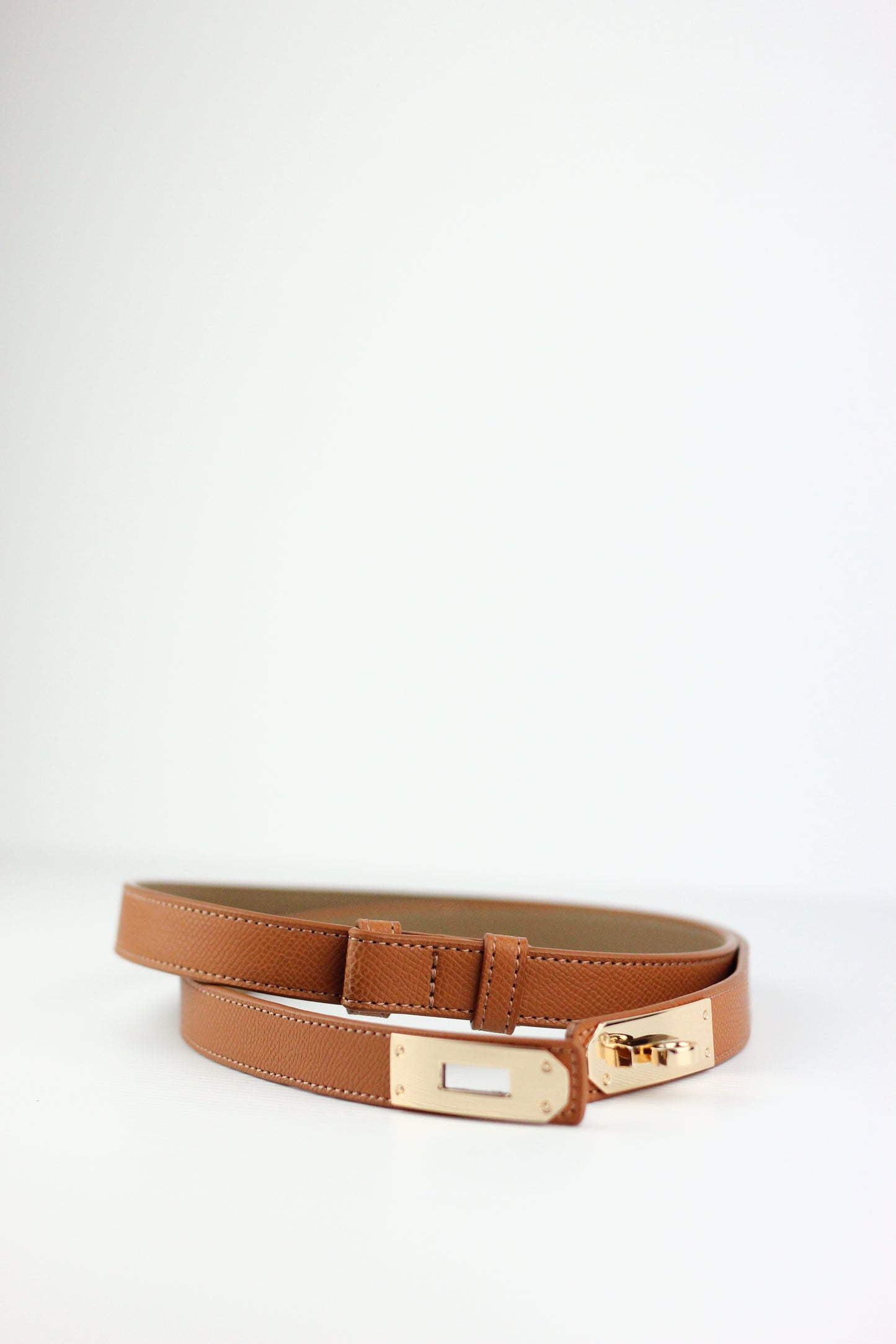 Lanna Belt in Genuine Leather. Caramel