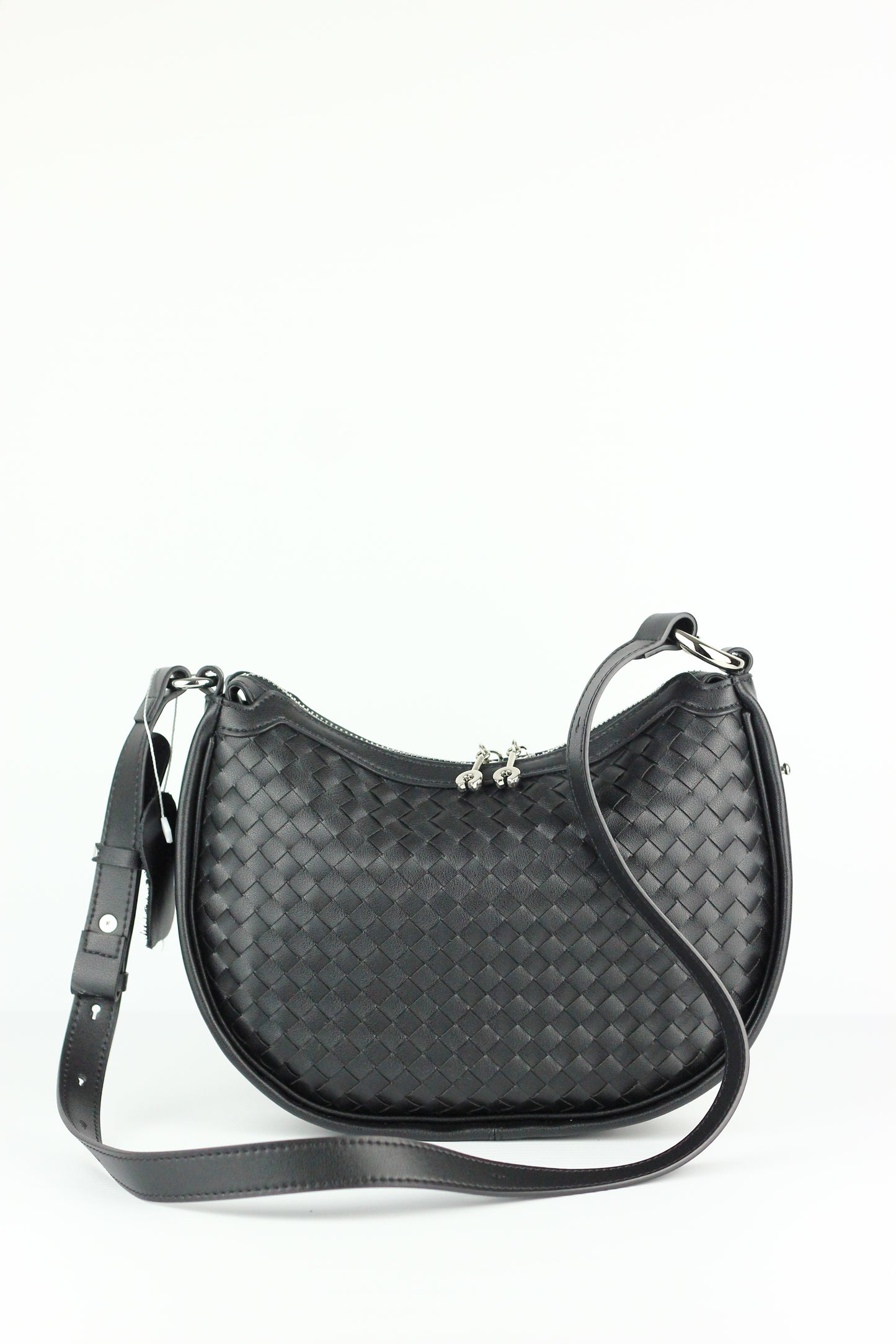 JUDITH Cowhide Leather Bag in BLACK