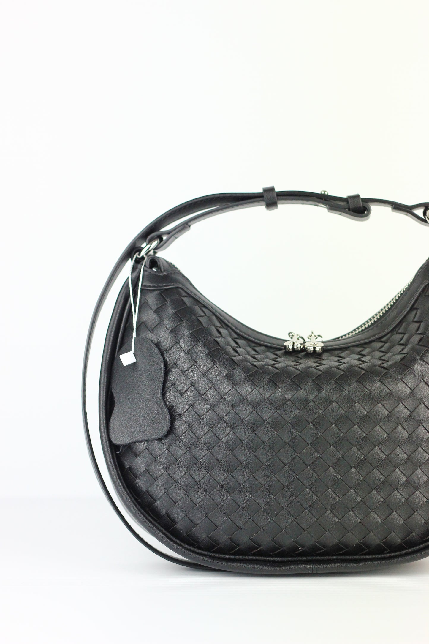 JUDITH Cowhide Leather Bag in BLACK