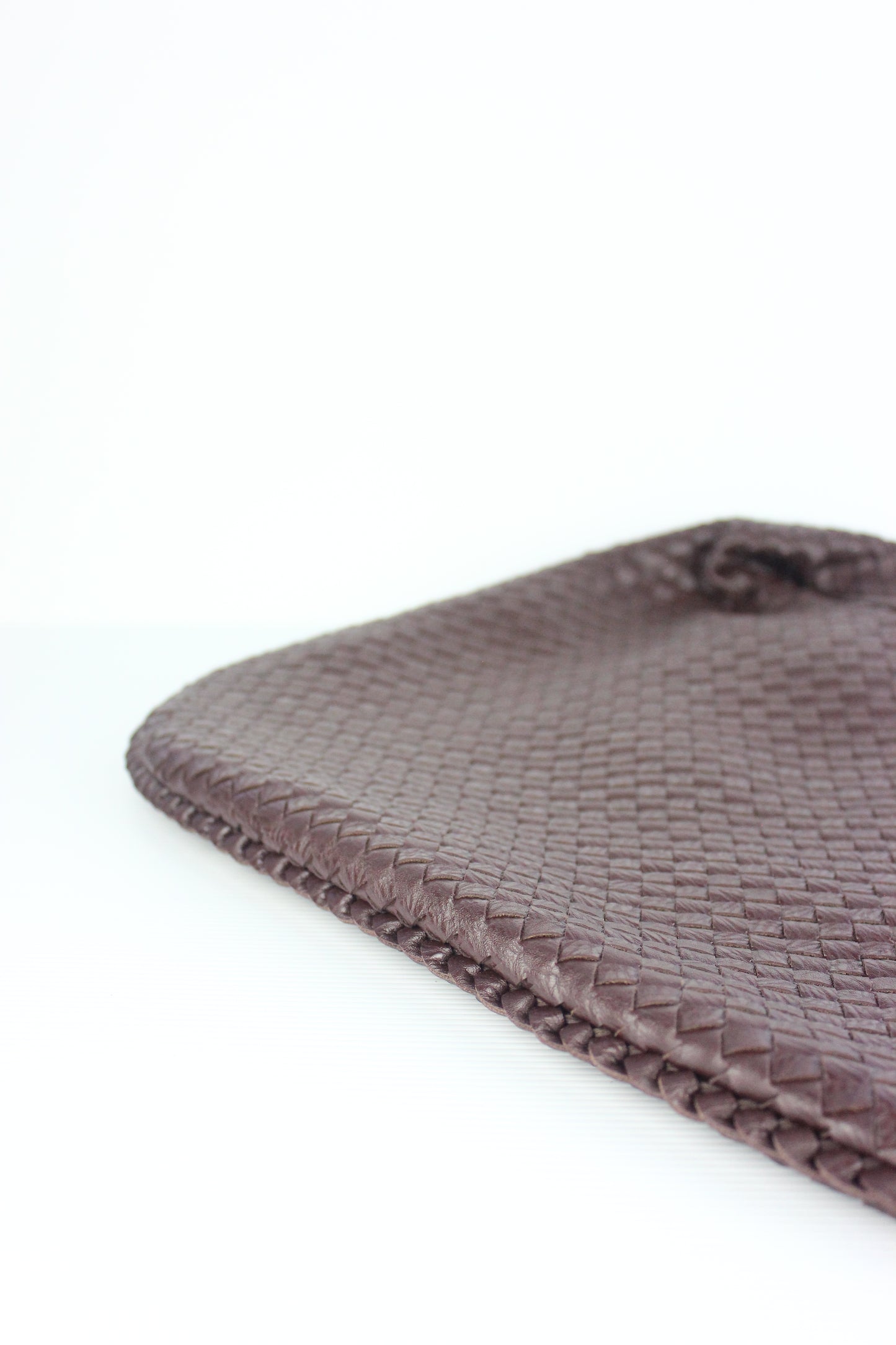Hannah Weaved Hobo Bag in Dark Brown