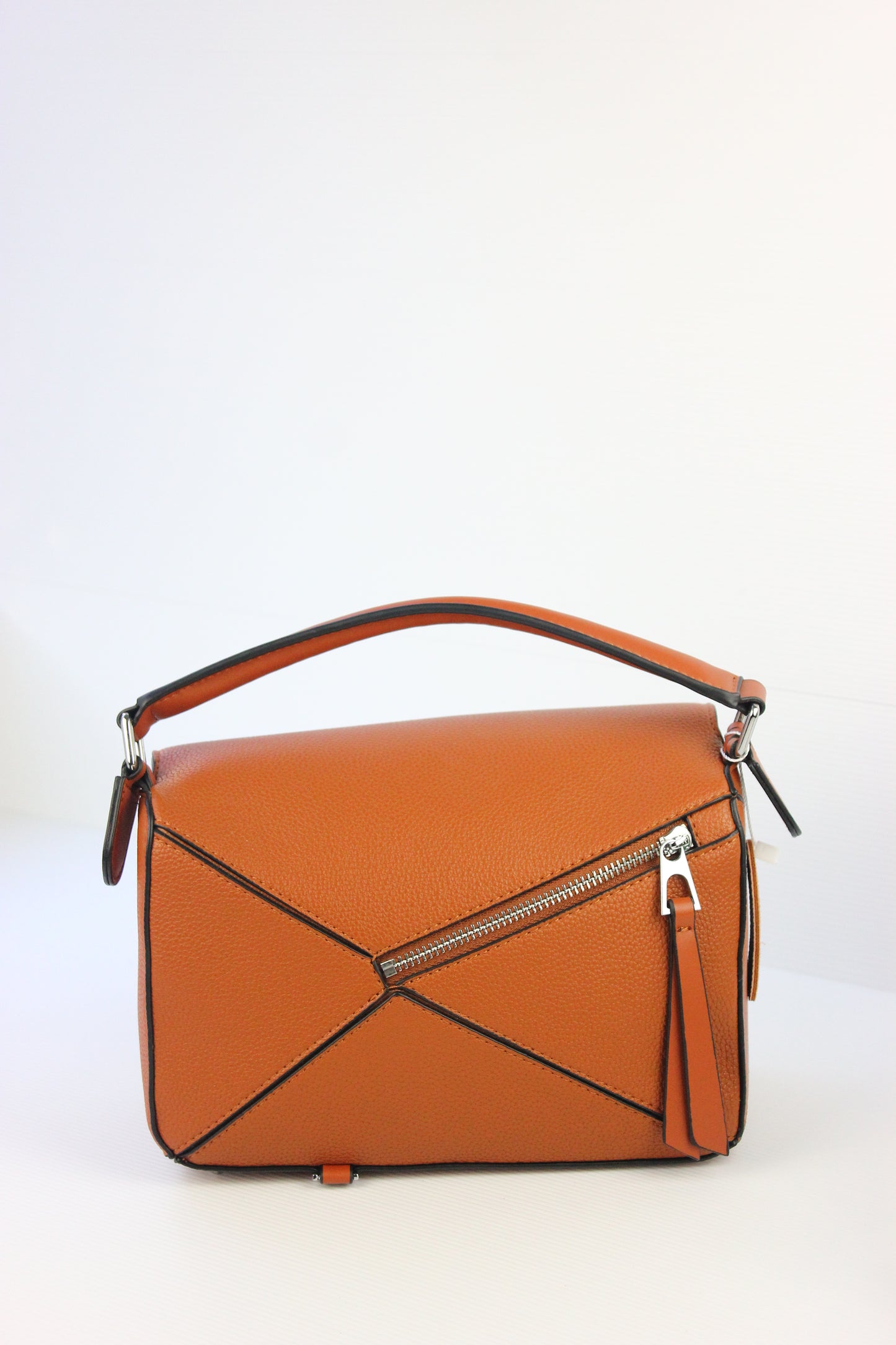Olivia Puzzle Bag in Genuine Tan Leather