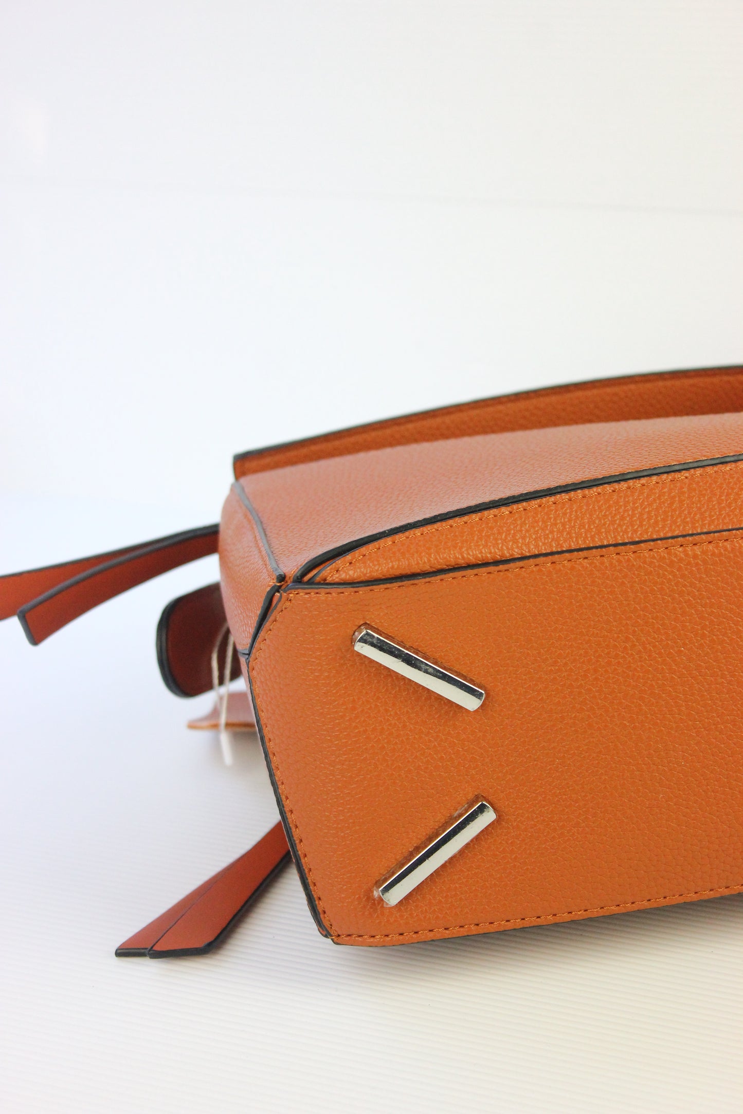 Olivia Puzzle Bag in Genuine Tan Leather