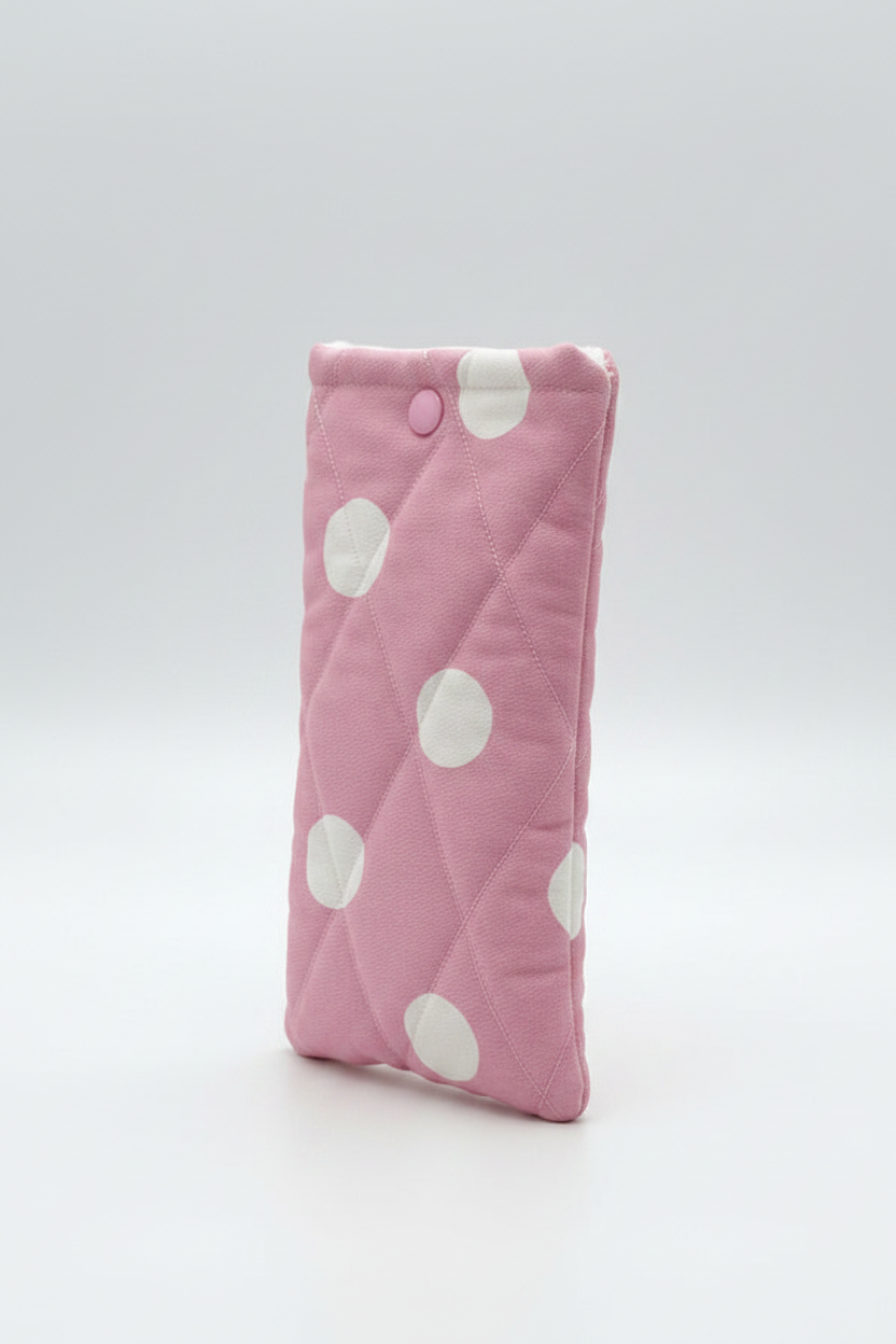 Sunnies Sleeve in Pink Polka