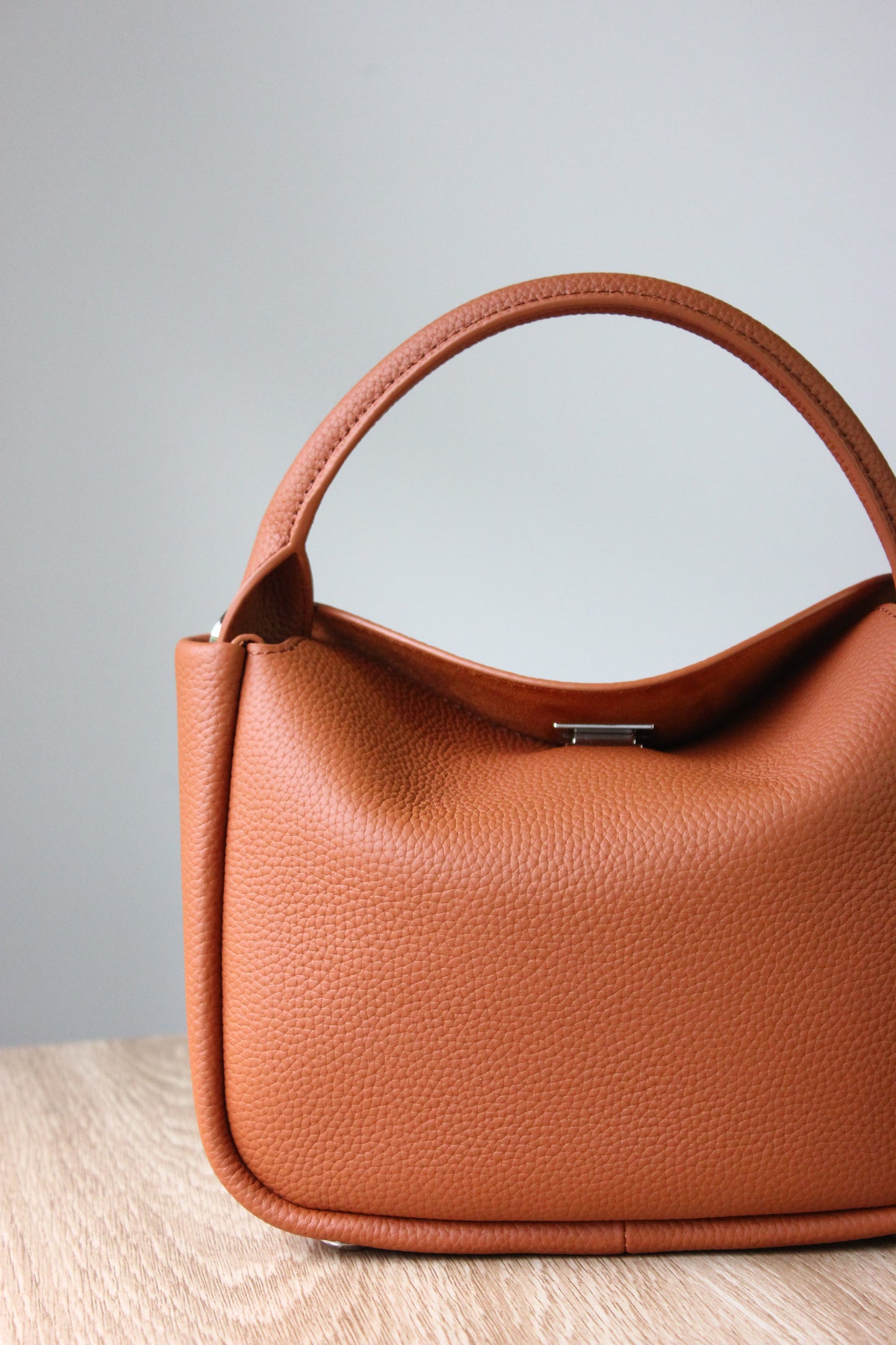 Holly Genuine Leather Bag in Tan
