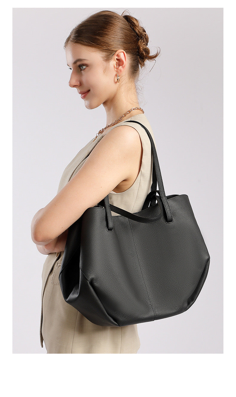 [PREORDER] Ruth in Genuine Leather - Black