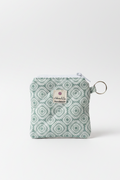 Quilted Keychain Pouch in Green