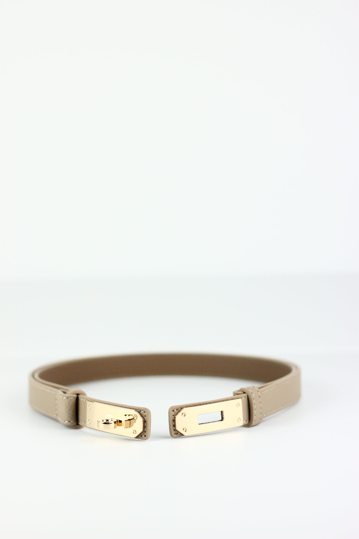 Lanna Belt in Genuine Leather. Elephant Grey