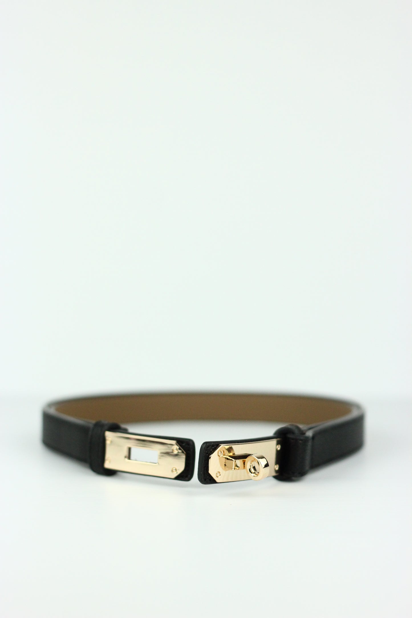 Lanna Belt in Genuine Leather. Black