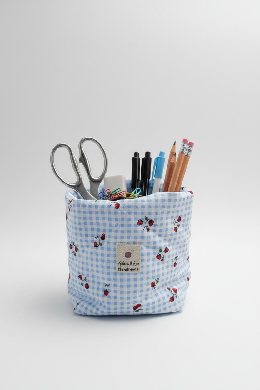 Cloud Bucket Vanity Organiser in (Embroidery-Ready