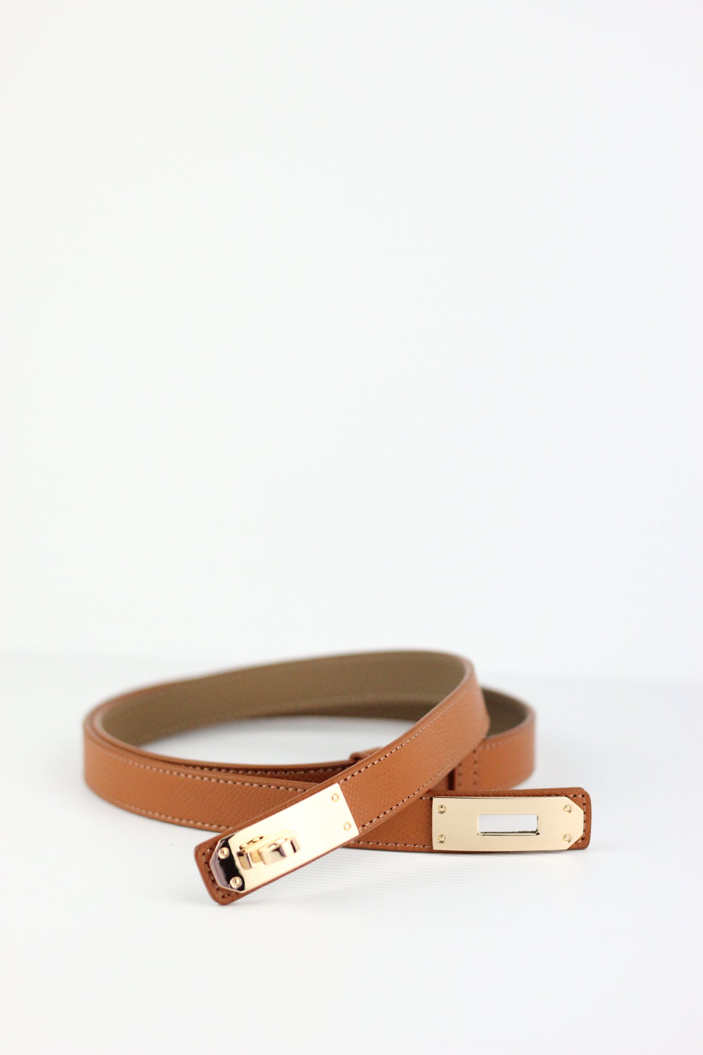 Lanna Belt in Genuine Leather. Caramel