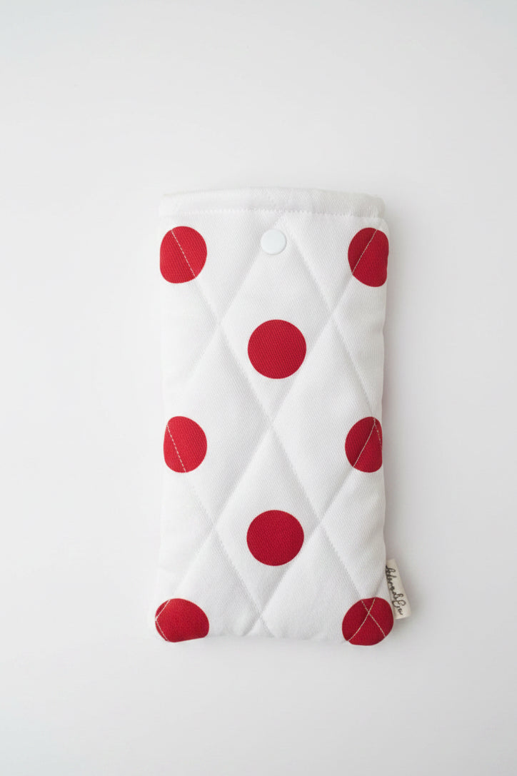 Sunnies Sleeve in Red Polka