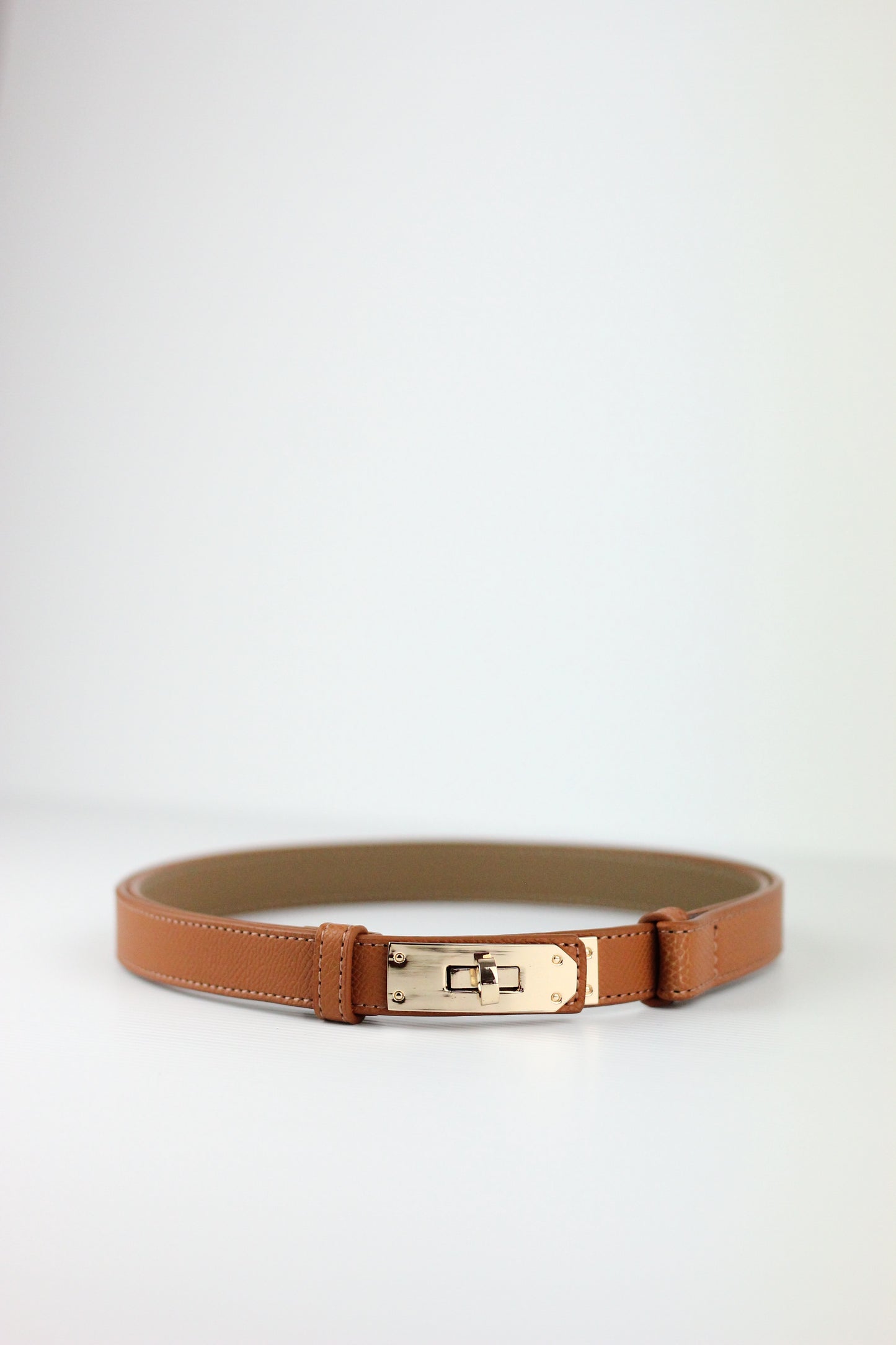 Lanna Belt in Genuine Leather. Caramel