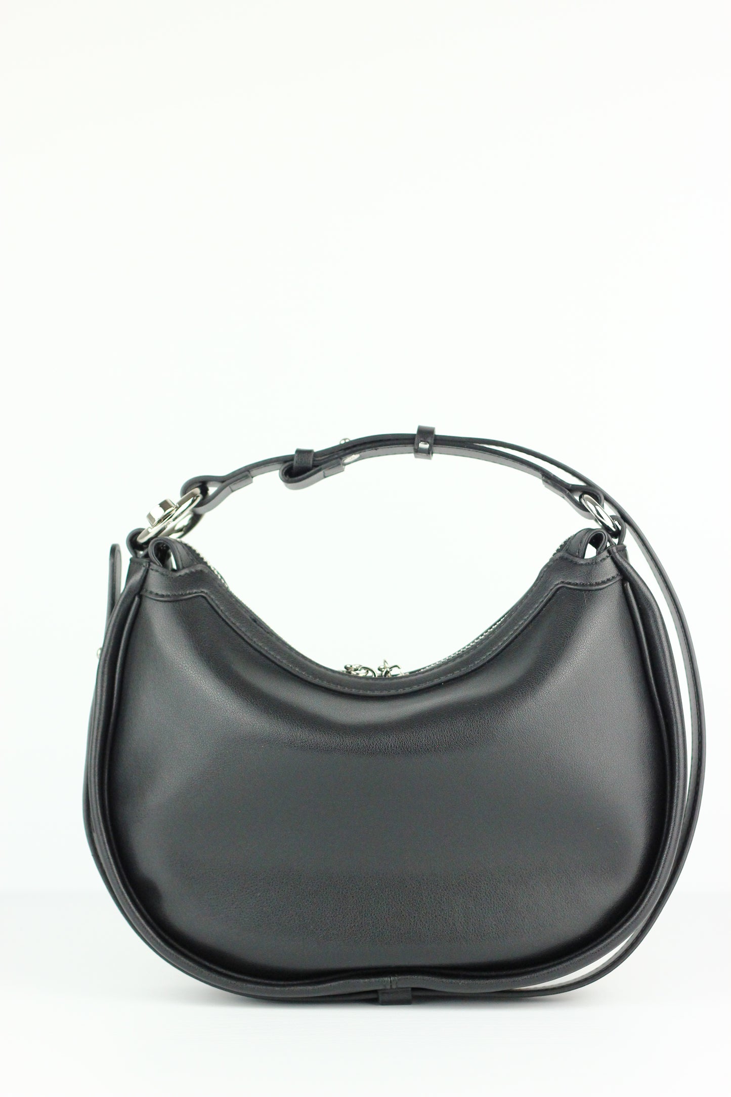 JUDITH Cowhide Leather Bag in BLACK