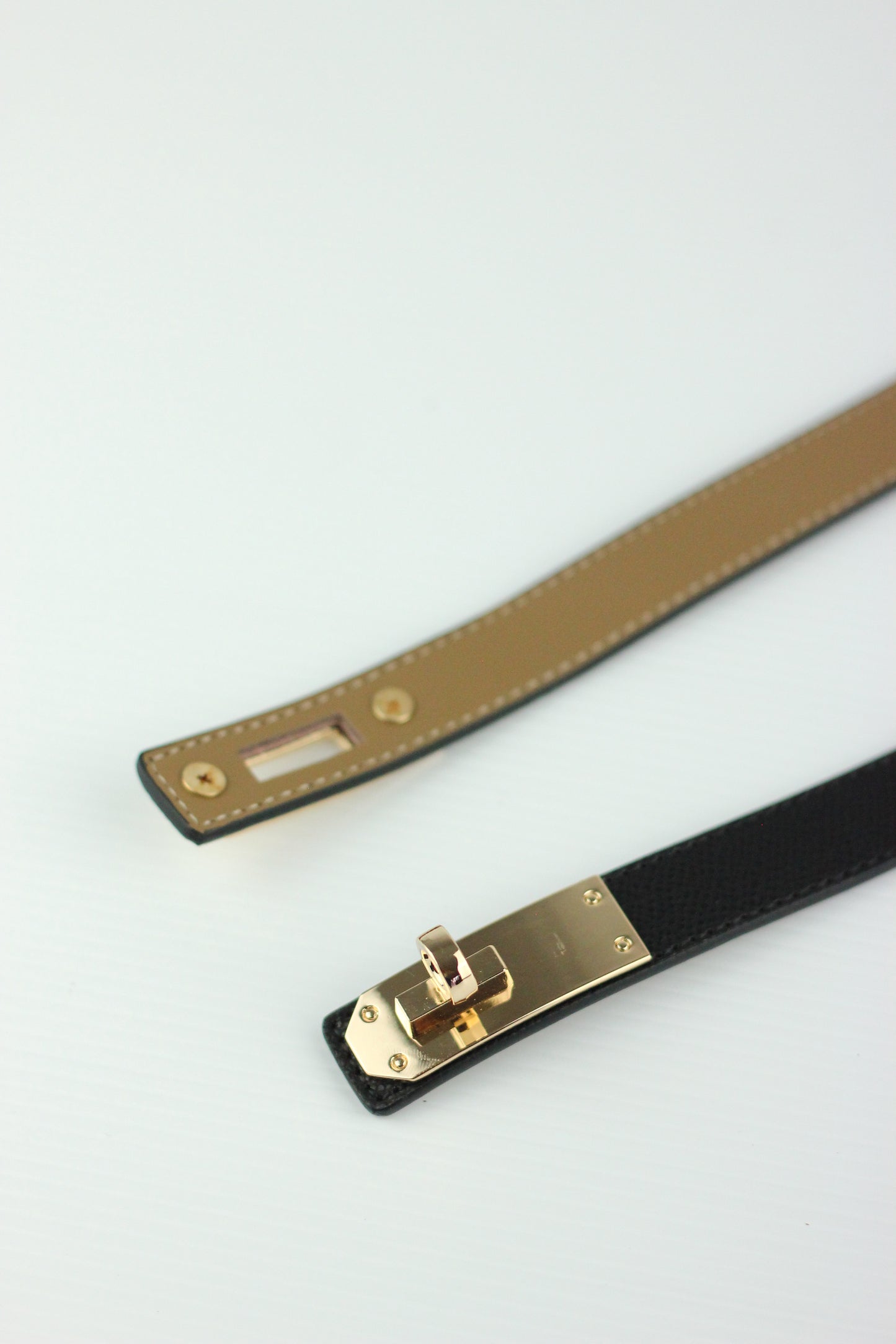 Lanna Belt in Genuine Leather. Black