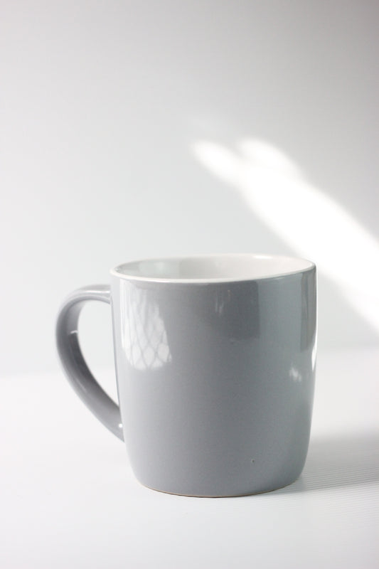 Personalised Mug Gift Set 350ML– Grey