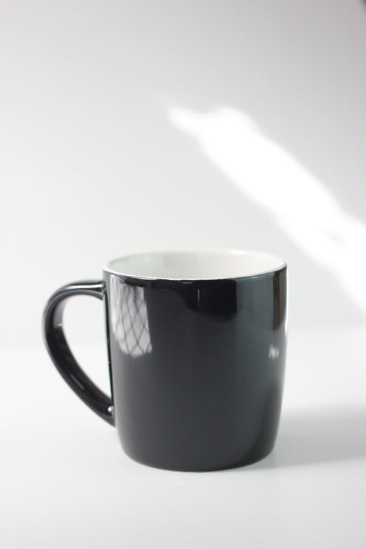 Personalised Mug Gift Set 350ML– Black/White