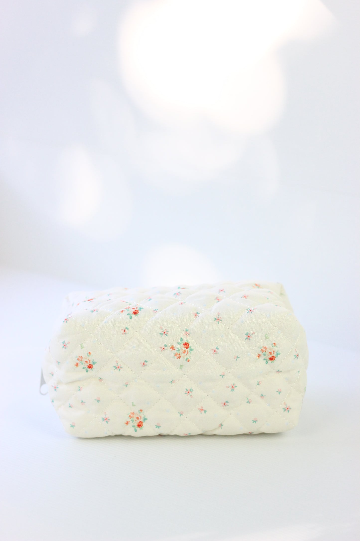Quilted Cosmetic Pouch - Dainty Floral