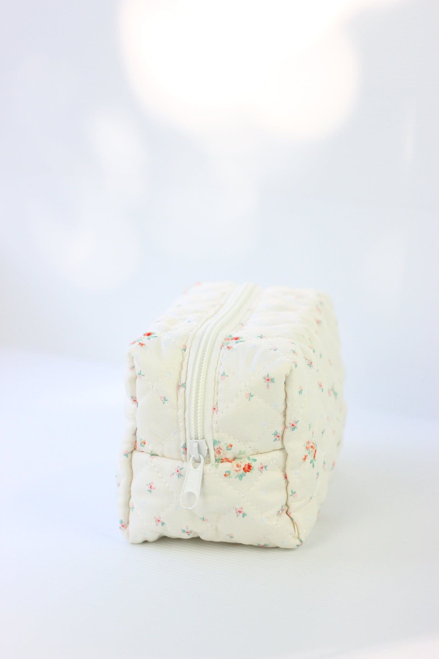 Quilted Cosmetic Pouch - Dainty Floral