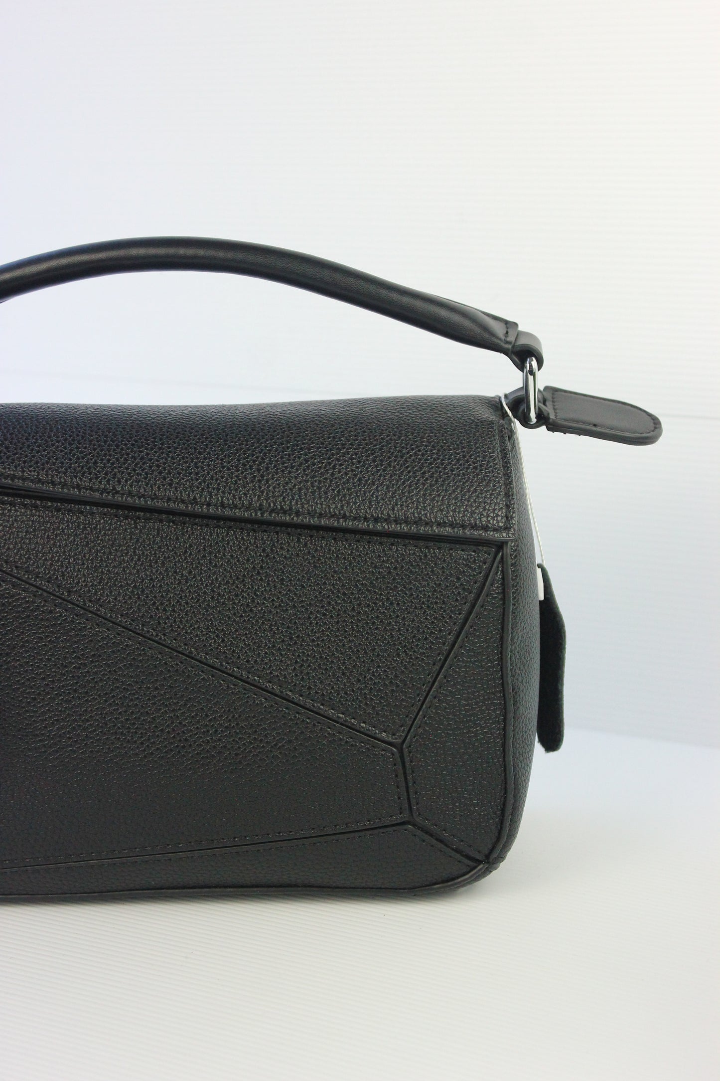 Olivia Puzzle Bag in Genuine Black Leather