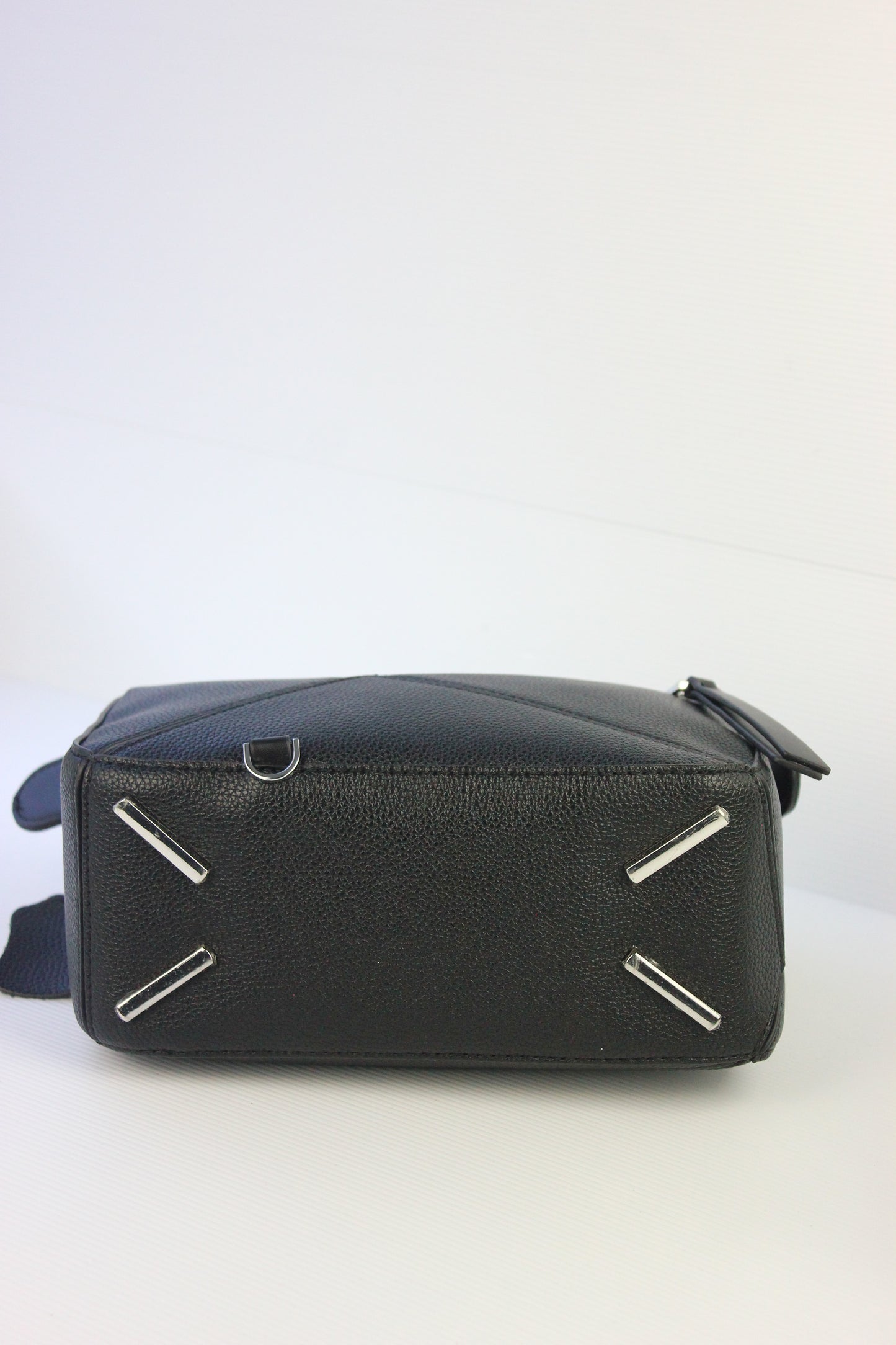 Olivia Puzzle Bag in Genuine Black Leather