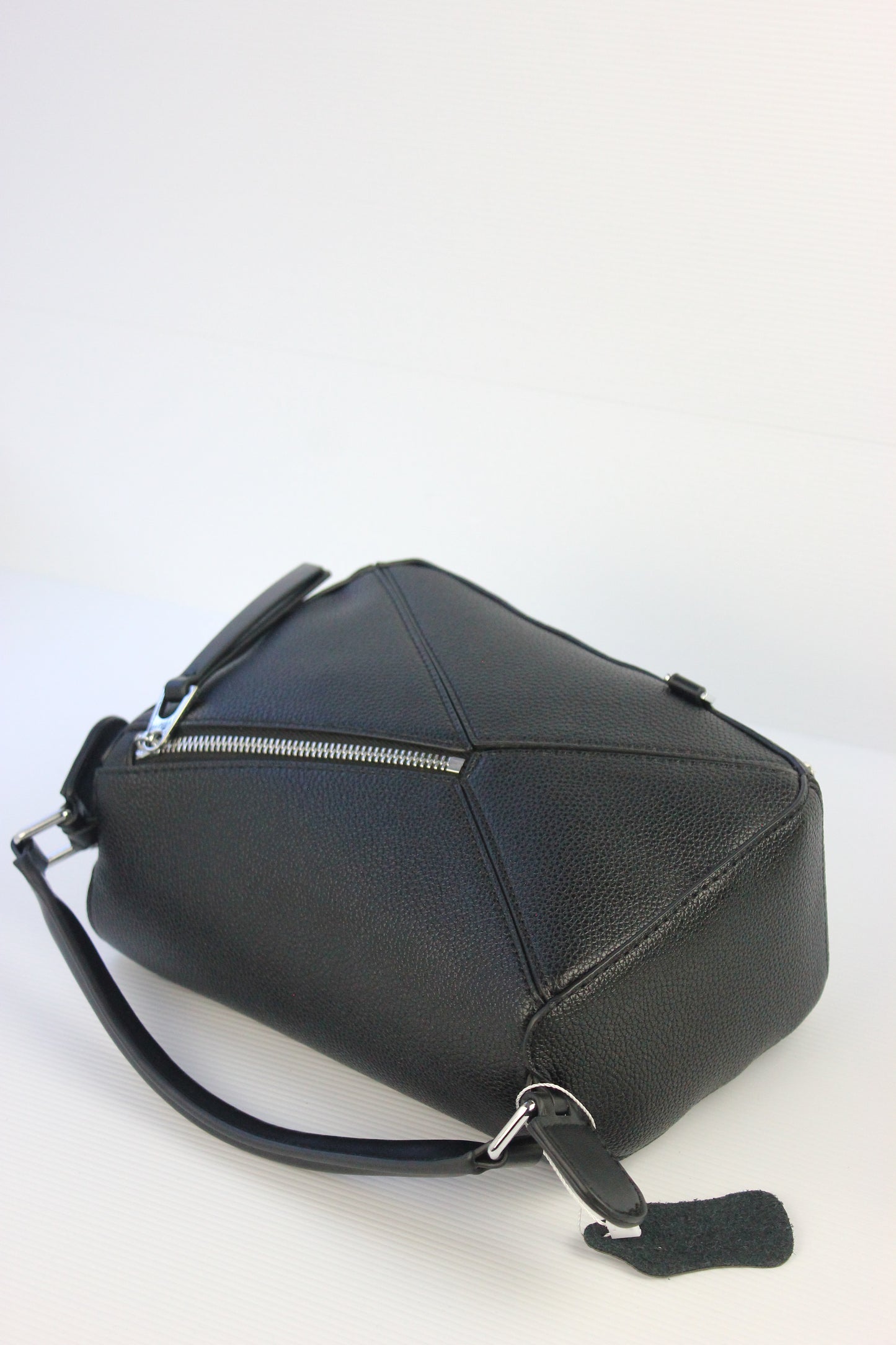 Olivia Puzzle Bag in Genuine Black Leather