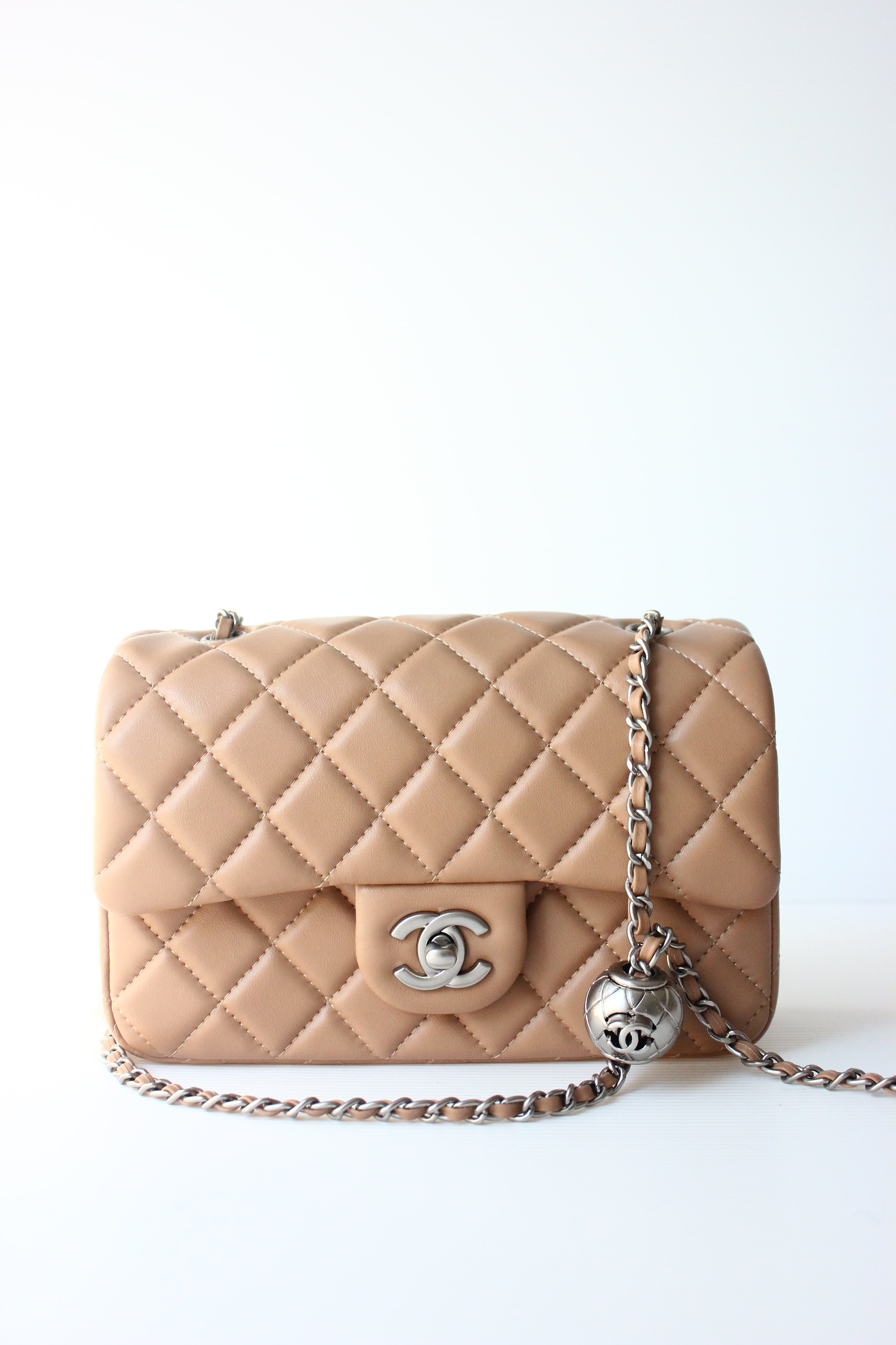 CHNL Beige Quilted Bag