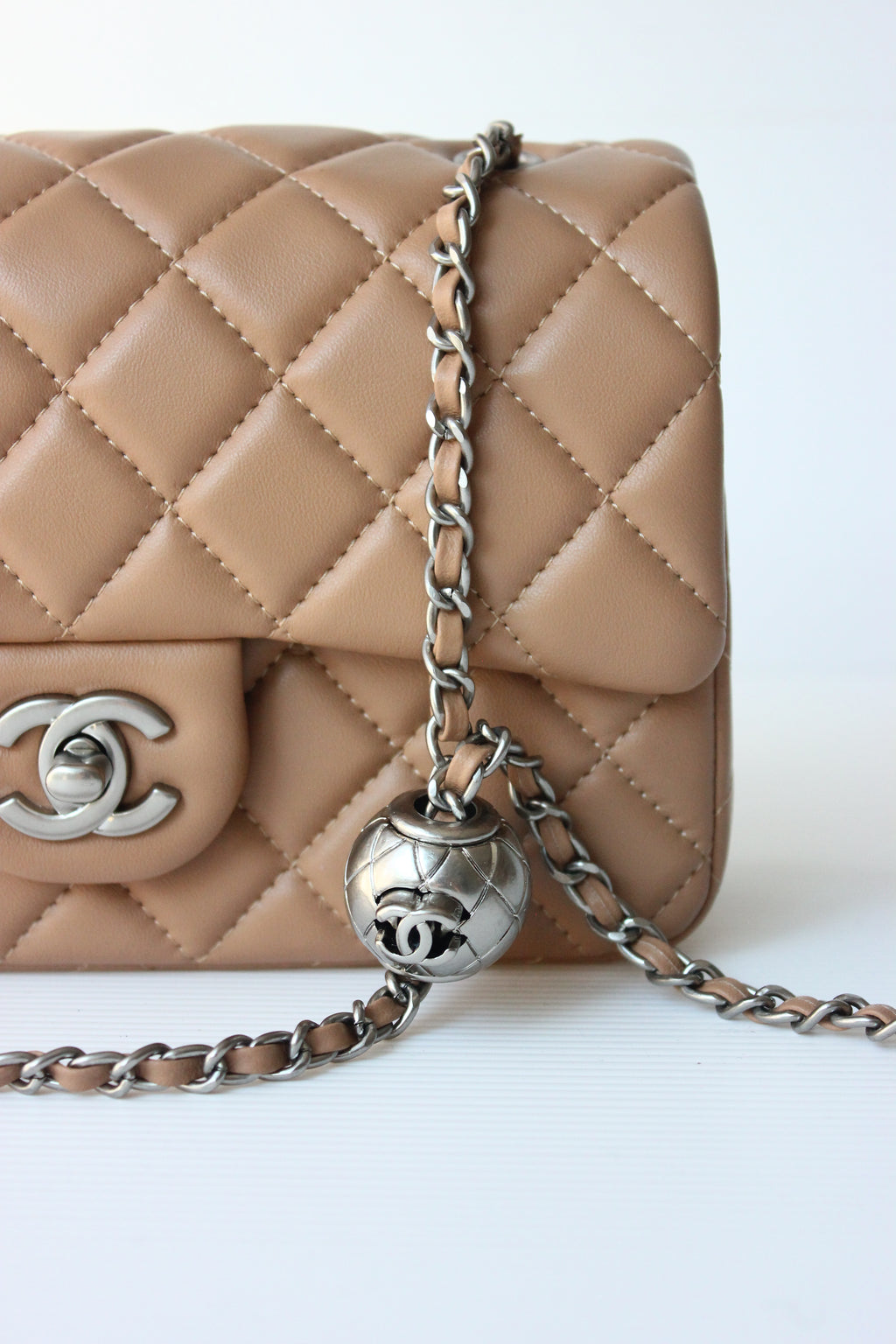 CHNL Beige Quilted Bag