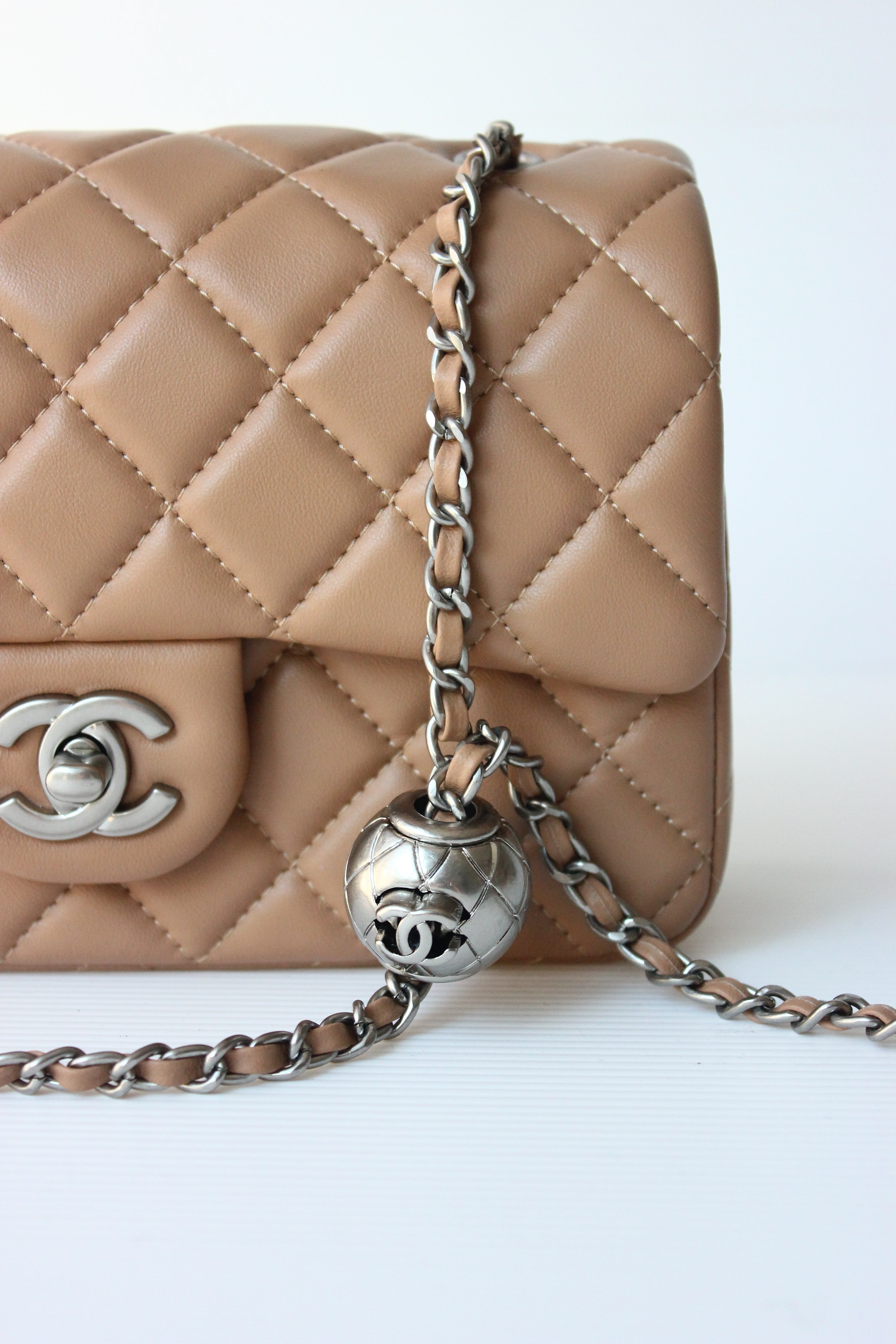CHNL Beige Quilted Bag