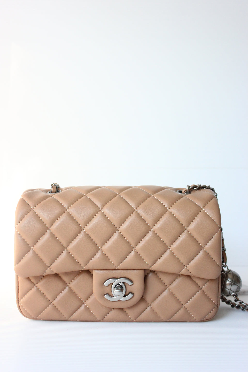 CHNL Beige Quilted Bag