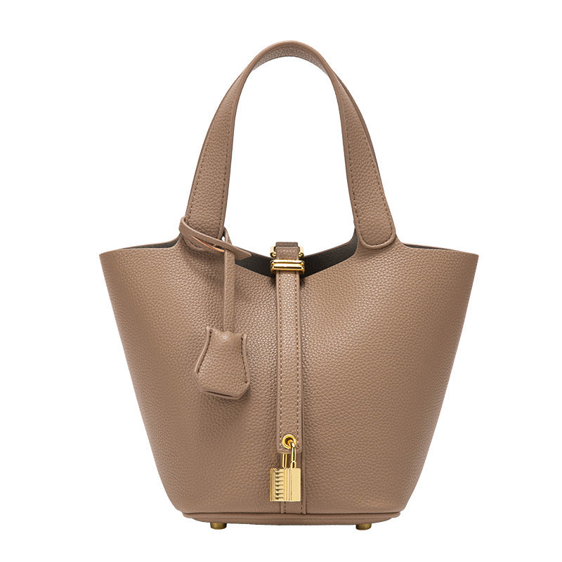 Gabrielle Bucket Bag in Elephant Grey
