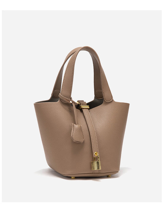 Gabrielle Bucket Bag in Elephant Grey