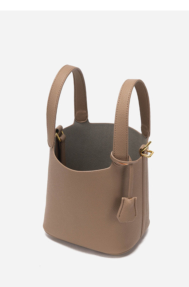 Gabrielle Bucket Bag in Elephant Grey