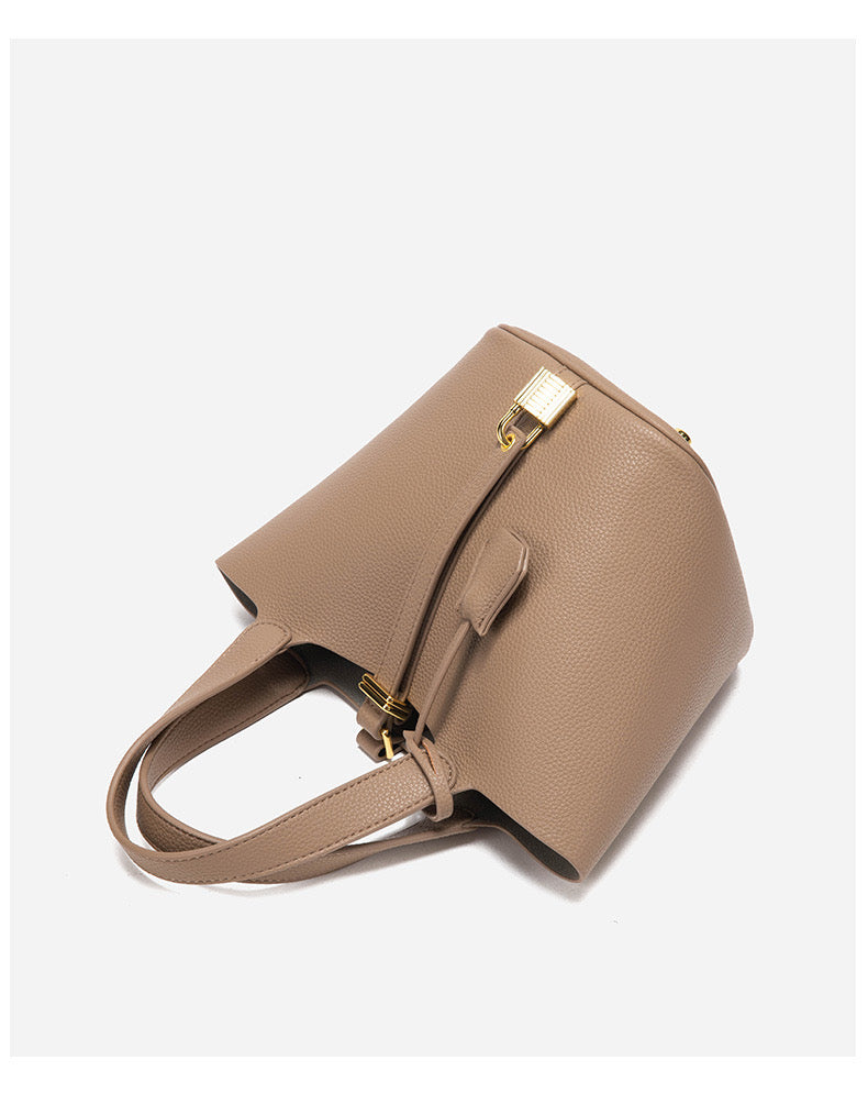 Gabrielle Bucket Bag in Elephant Grey